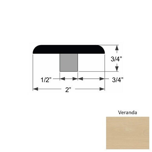Premio Wood Veranda Flat T Molding Urethane 1