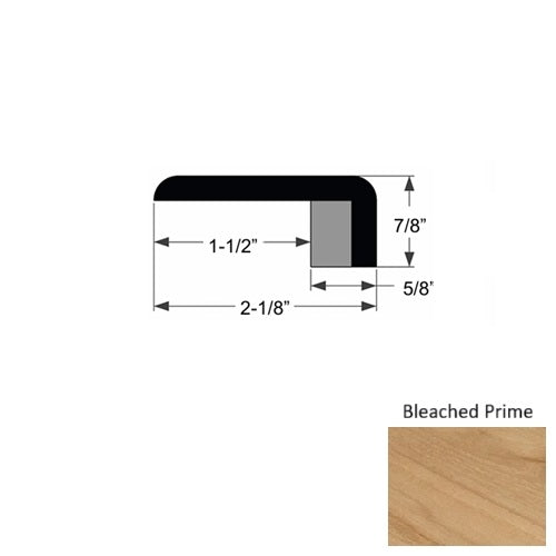 True Teak Wood Bleached Prime End Cap Urethane 1