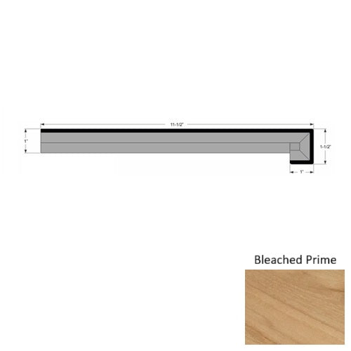 True Teak Wood Bleached Prime Stair Tread Urethane 1