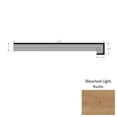 True Teak Wood Bleached Light Rustic Stair Tread Urethane 1