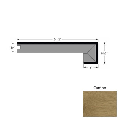 Verano Wood Campo Square Stair Nose Urethane 1
