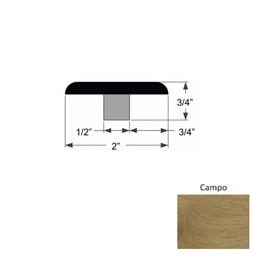 Verano Wood Campo Flat T Molding Urethane 1