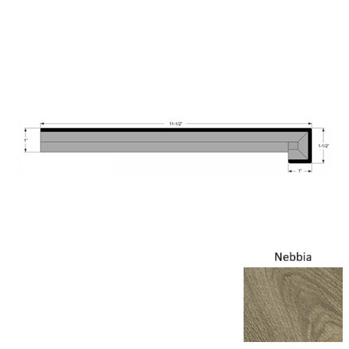 Verano Wood Nebbia Stair Tread Urethane 1