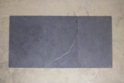 Montauk Black Slate Tile Natural Cleft Face, Gauged Back 1