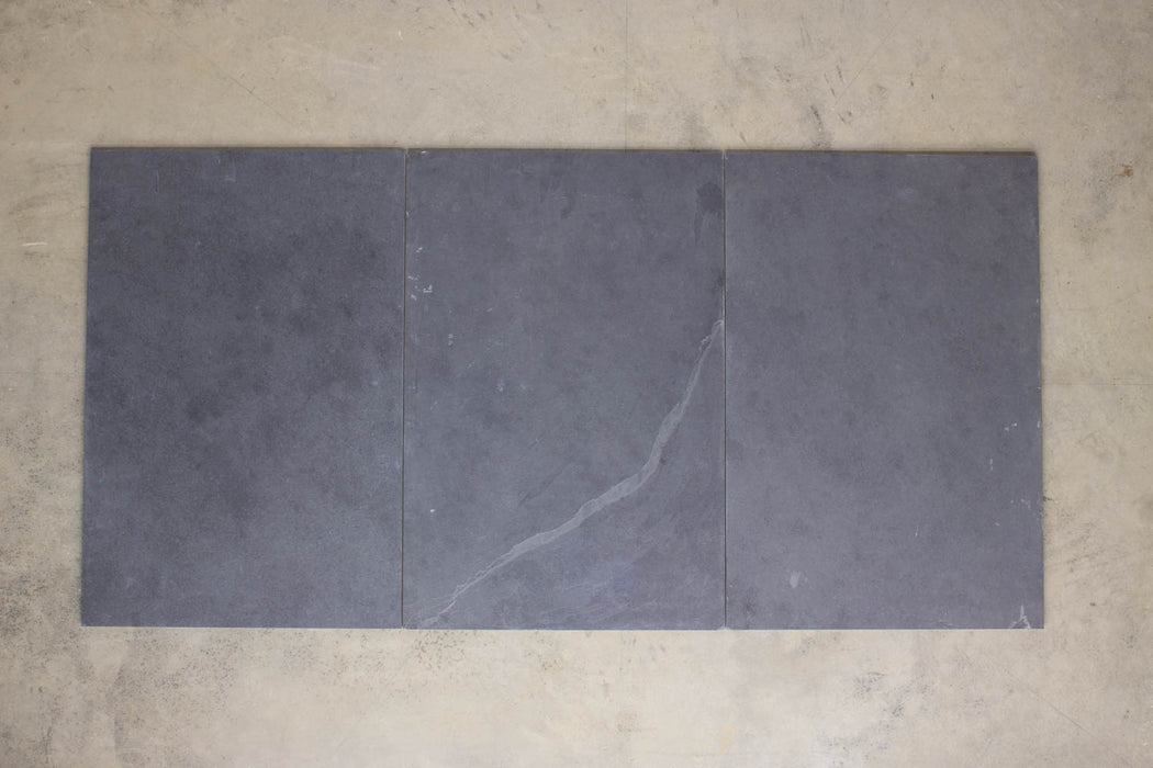 Montauk Black Slate Tile Natural Cleft Face, Gauged Back 1