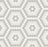 Full Sheet Sample - Soho Morning Blend Hexagon Porcelain Mosaic - 8.25" x 14.50" Matte