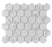 Full Sheet Sample - Gallery Marble Satin Hexagon Porcelain Mosaic - 2" x 2" Matte
