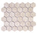 Full Sheet Sample - Gallery Tuscan Beige Hexagon Porcelain Mosaic - 2" x 2" Matte