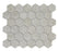 Full Sheet Sample - Gallery Tuscan Grigio Hexagon Porcelain Mosaic - 2" x 2" Matte