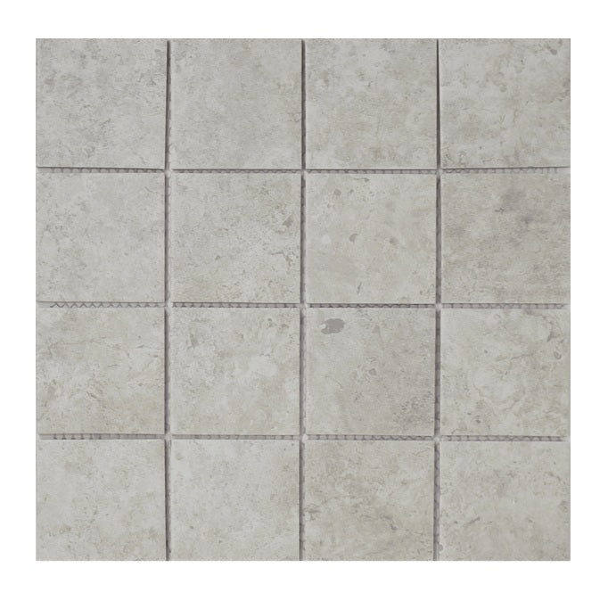 Full Sheet Sample - Gallery Tuscan Grigio Porcelain Mosaic - 3" x 3" Matte