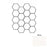 Full Sheet Sample - Dolomina White 3" Hexagon Porcelain Mosaic - 10.25" x 11.75" x 8.3 MM Matte