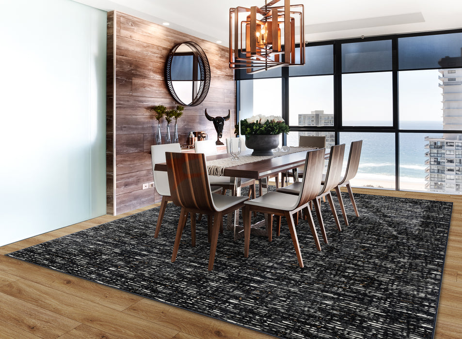 Musical Polypropylene & Polysilk Graphite 30941 Carpet Pattern 3