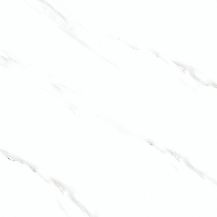 Mysterious Carrara Porcelain White Tile Polish 1