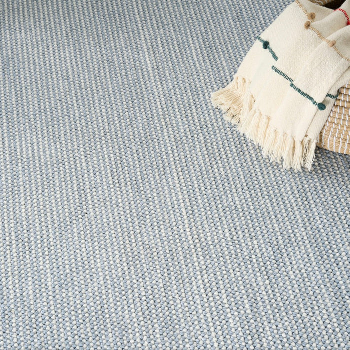 Natural Texture Ivory Blue IVBLU Polyester NTX01