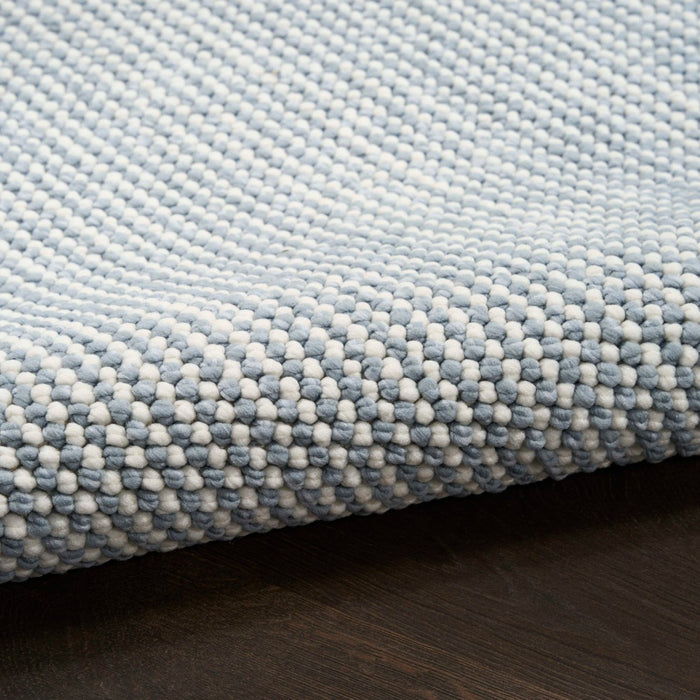 Natural Texture Polyester IVBLU Ivory Blue