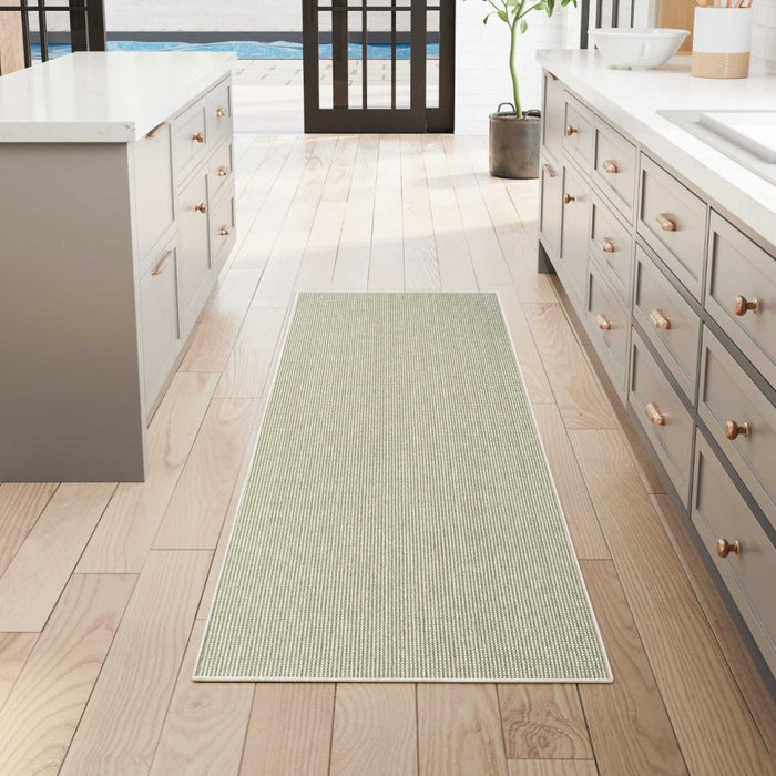 Natural Texture Polyester Ivory Green IVGRE