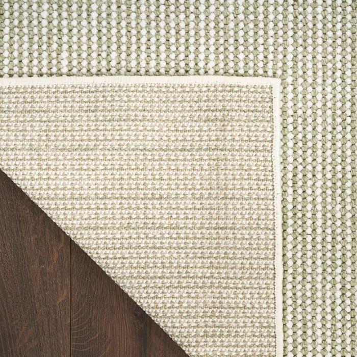 Natural Texture Ivory Green Polyester IVGRE