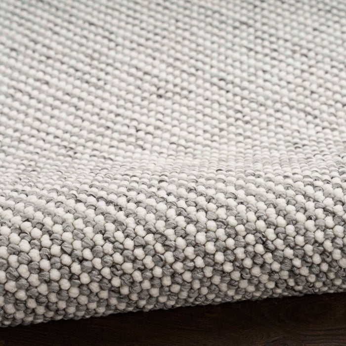Natural Texture Ivory Grey Polyester IVGRY