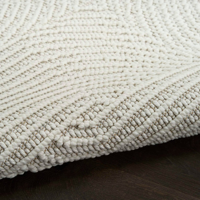 Natural Texture Ivory Polyester IV