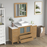 CVC Solid Wood Natural Oak Bathroom Cabinet Natural Oak