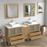 CVC Solid Wood Natural Oak Bathroom Cabinet Natural Oak