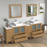 CVC Solid Wood Natural Oak Bathroom Cabinet Natural Oak