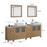 CVC Solid Wood Natural Oak Bathroom Cabinet Natural Oak