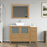 CVC Solid Wood Natural Oak Bathroom Cabinet Natural Oak