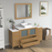 CVC Solid Wood Natural Oak Bathroom Cabinet Natural Oak