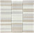 Full Sheet Sample - Aquatica Element Natural Blend Stacked Glass Mosaic - 1" x 4" Glossy