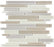 Full Sheet Sample - Aquatica Element Natural Random Linear Glass Mosaic - 11.75" x 11.75" Glossy