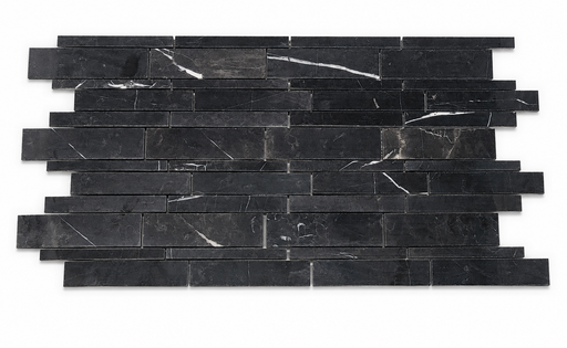 Nero Marquina Polished Marble Mosaic - 12" x 12" x 3/8"