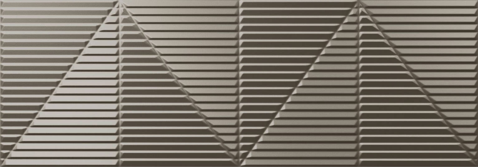 Full Tile Sample - Tresor Newker Decor Silver Porcelain Tile - 13" x 36" x 3/8" Matte