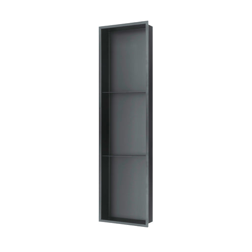 PULSE ShowerSpas Shower Niche Gun Metal Black 1