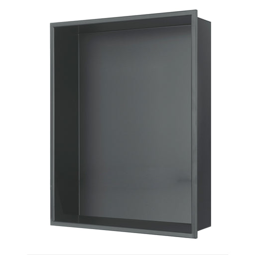 PULSE ShowerSpas Shower Niche Gun Metal Black 1