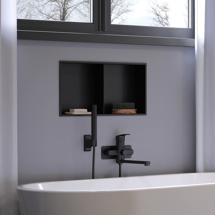 PULSE ShowerSpas Shower Niche Matte Black 7