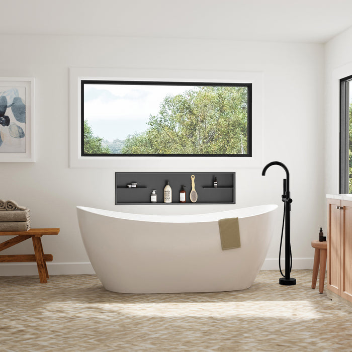 PULSE ShowerSpas Shower Niche Gun Metal Black 6