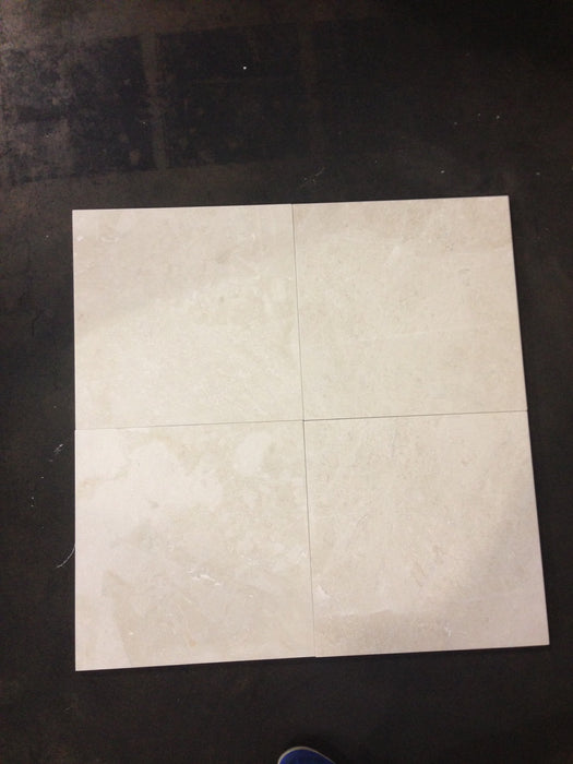 Polished Noble Cream Marble Tile - 18" x 18"