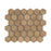 Full Sheet Sample - Noche Cross Cut HexagonTravertine Mosaic - 2" x 2" x 3/8" Filled & Honed