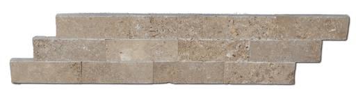 Noce Honed Travertine Mosaic - 2" x 6" Brick x 3/8"