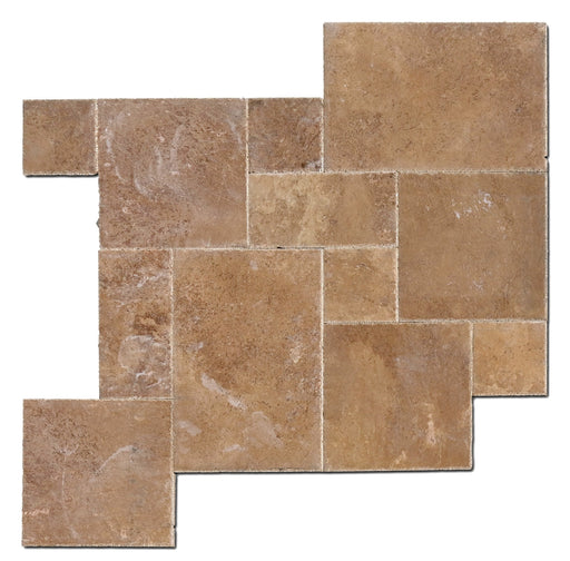 Noce Honed Travertine Pattern - Various Sizes x 1/2"