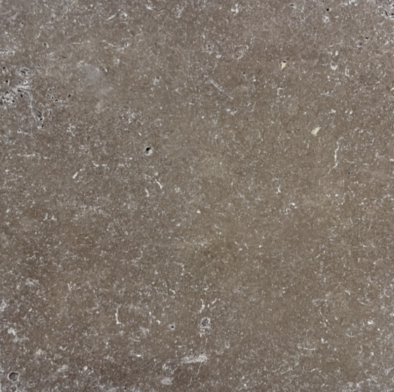 Noche Cross Cut Split Face Travertine Tile - 16" x 16" x 1/2"