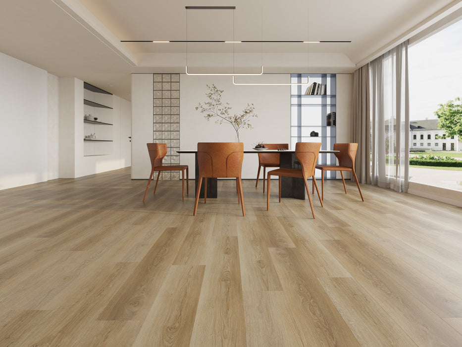 Nordic Oak Lvt Spc Vinyl Brown Luxury Vinyl Plank Matte 2