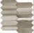 Full Sheet Sample - Nori Grigio Losanga Porcelain Mosaic - 12" x 12.5" x 10 MM Matte