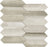 Full Sheet Sample - Nori Taupe Losanga Porcelain Mosaic - 12" x 12.5" x 10 MM Matte