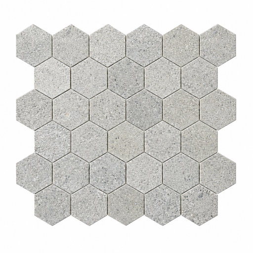 Nova Grey Limestone Mosaic - Hexagon