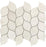 Full Sheet Sample - Hybrid Nova Waterjet Design Leaf Marble Mosaic - 10.50" x 12" Stone