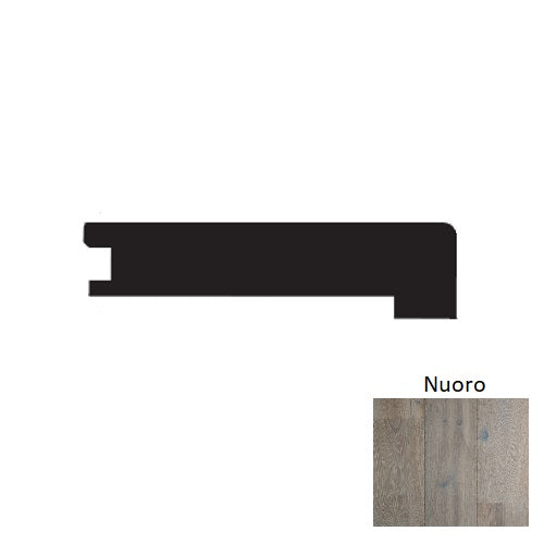 Mediterranean Nuoro Hardwood Moulding / Trim - 3" x 90" Square Flush Stair Nose