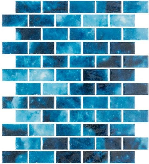 Aquatica Vanguard Sena Glass Mosaic - 1" x 2" Brick