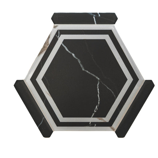 Avant Hexagon Porcelain Ontario Night Tile Matte 1